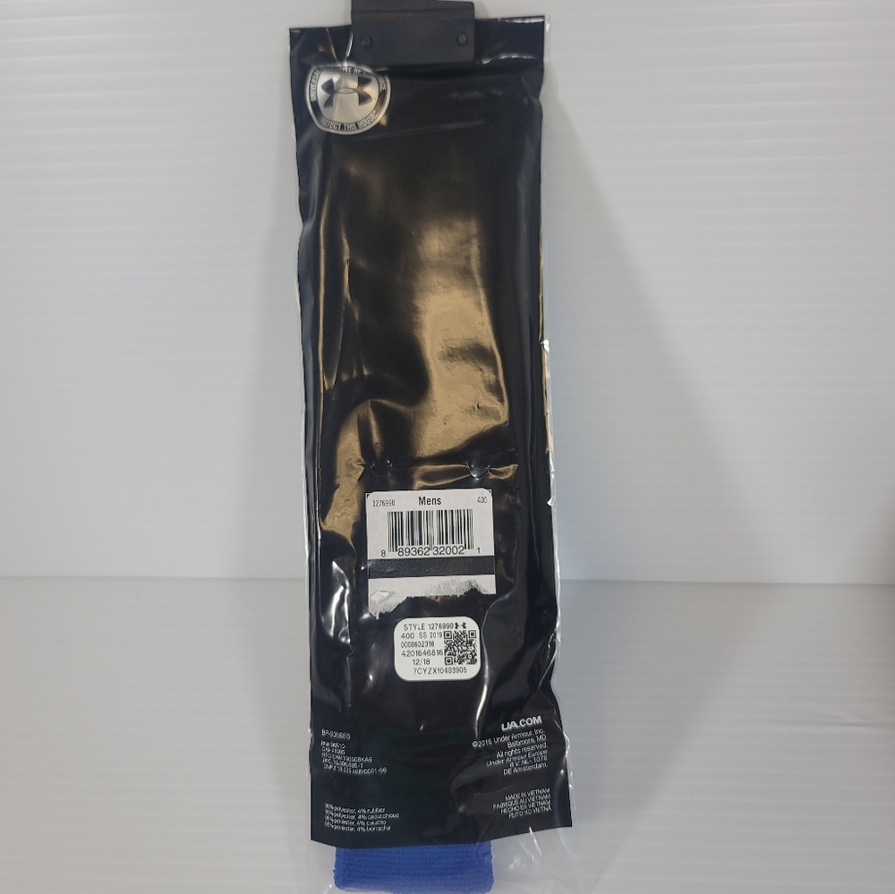 Under Armour UA Performance Sweat Wicking Sports Headband Unisex Blue White New - Picture 3 of 3